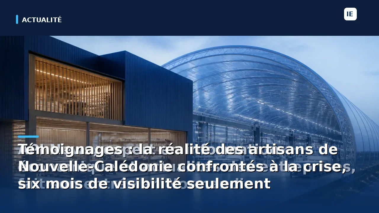Témoignages : la réalité des artisans de Nouvelle-Calédonie confrontés à la crise, six mois de visibilité seulement