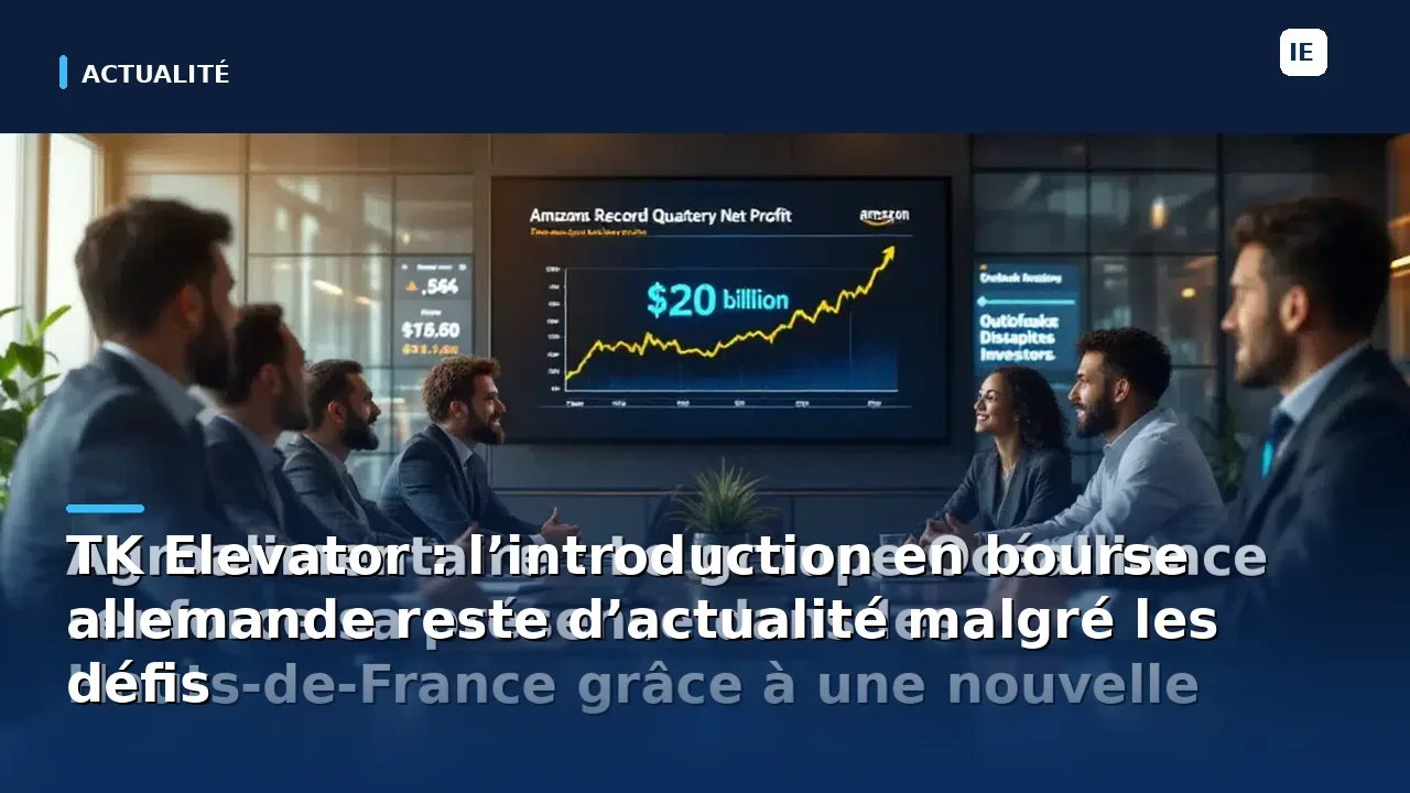 TK Elevator : l’introduction en bourse allemande reste d’actualité malgré les défis