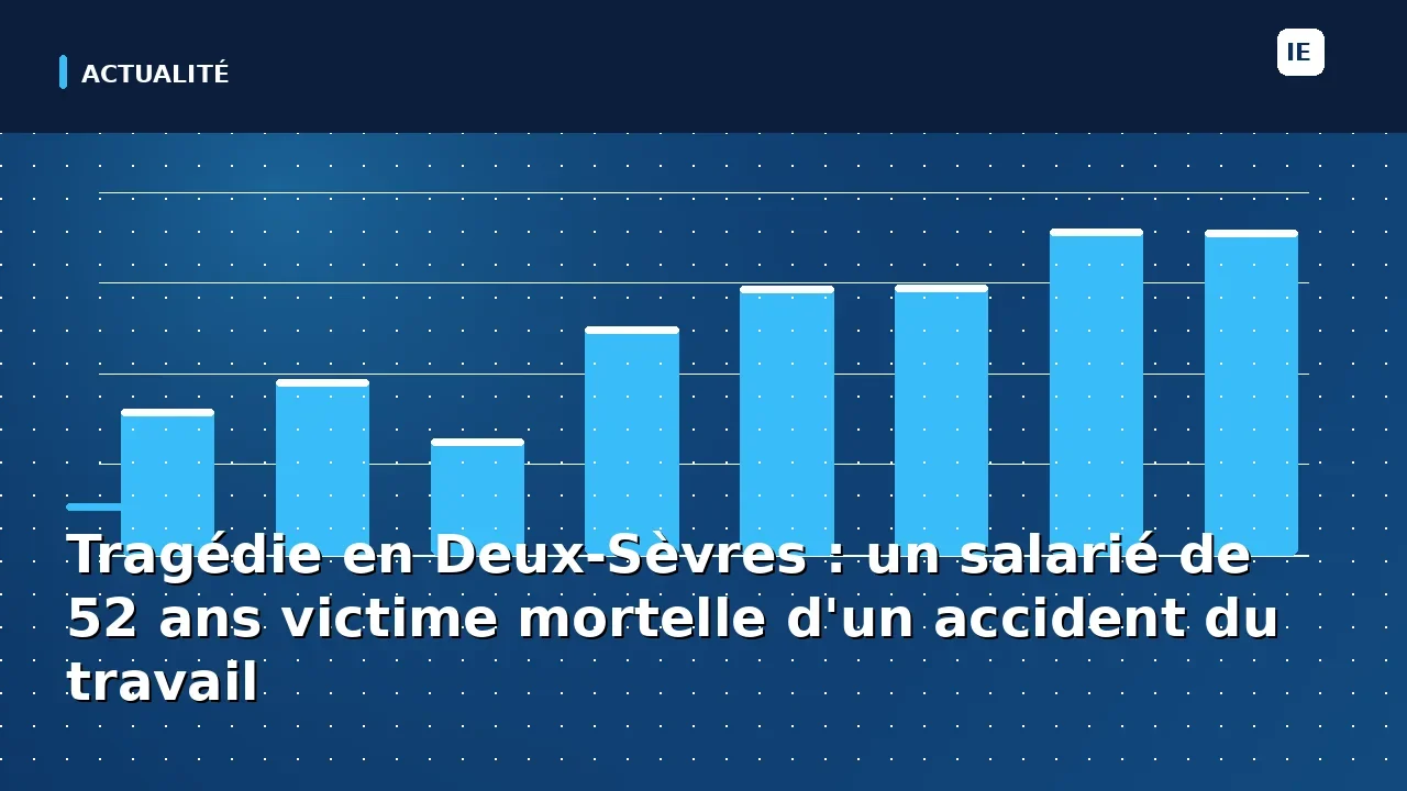 Tragédie en Deux-Sèvres : un salarié de 52 ans victime mortelle d'un accident du travail