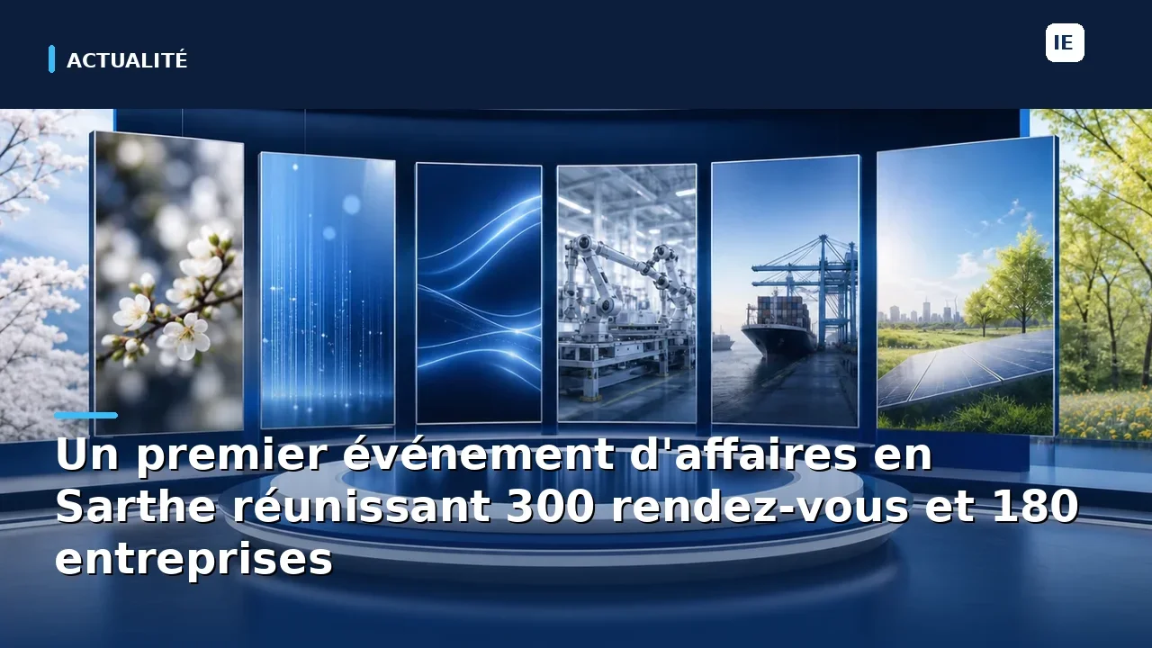 participez au premier événement d'affaires en sarthe, où 180 entreprises se regroupent pour 300 rendez-vous d'échanges et de partenariat. une occasion unique de développer votre réseau et de découvrir de nouvelles opportunités.