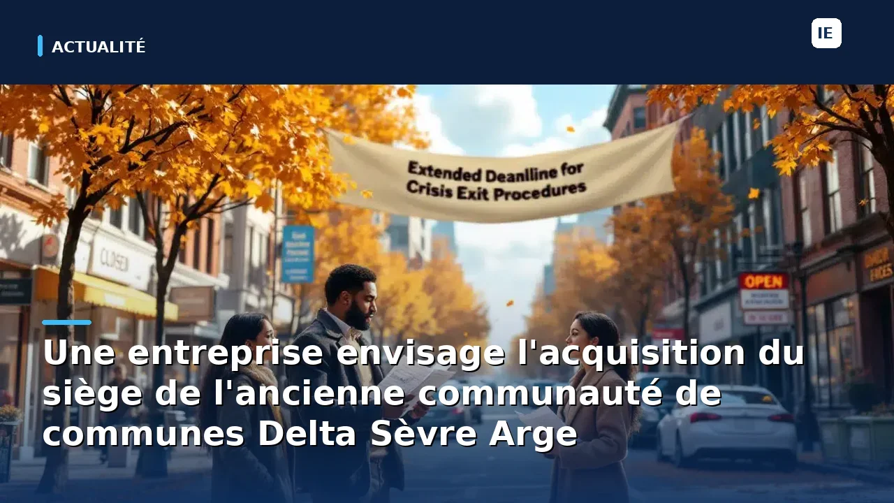Une entreprise envisage l'acquisition du siège de l'ancienne communauté de communes Delta Sèvre Arge