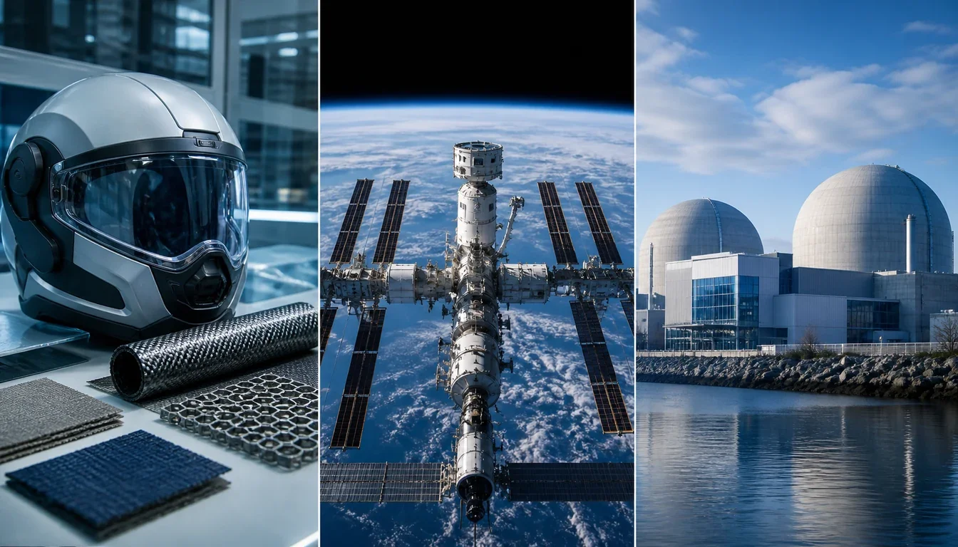 À la Une : Innovations européennes, équipements de protection, station spatiale internationale et réacteurs EPR en focus