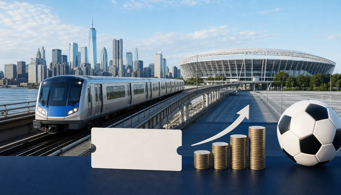Coupe du Monde 2026 : hausse surprenante du tarif du train aller-retour entre New York et le MetLife Stadium,…