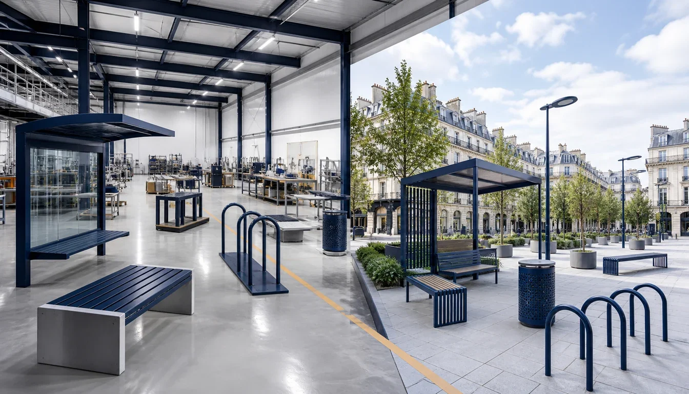Découvrez comment une entreprise de Loire-Atlantique façonne le mobilier urbain du Grand Paris