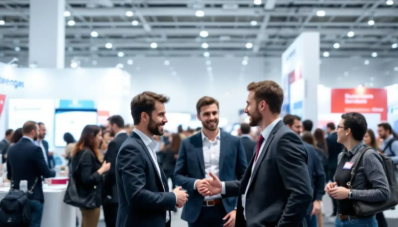 découvrez l'ambiance dynamique et intense du salon des entreprises, où l'économie française vibre au rythme des innovations et des opportunités.