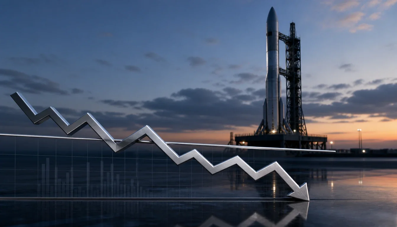 SpaceX : le cours de l'action chute sous son prix de lancement en Bourse