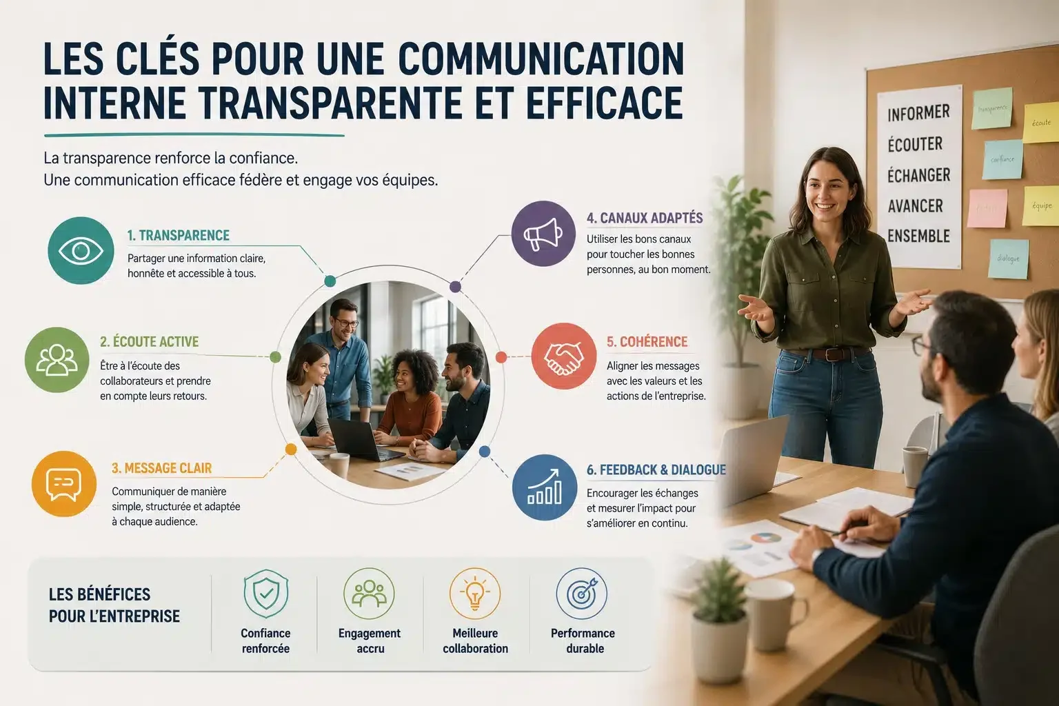 Les clés pour une communication interne transparente et efficace